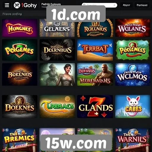 1d.com oferece uma ampla variedade de jogos online